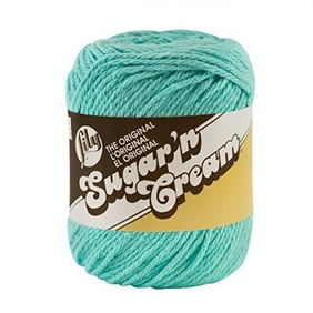 Medium Gauge 100/% Cotton 2.5 oz 4 Mod Green Lily Sugar N Cream The Original Solid Yarn - Machine Wash /& Dry